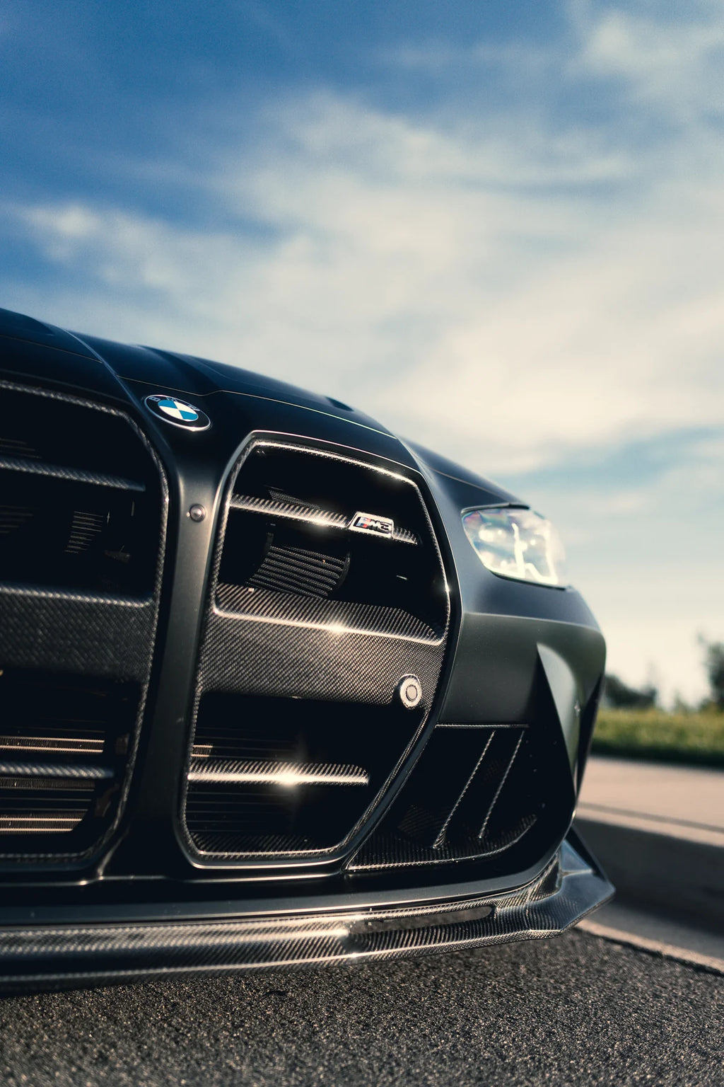 G8X M3/M4 GT3 CARBON FIBER FRONT GRILL REPLACEMENT - G80/G82/G83