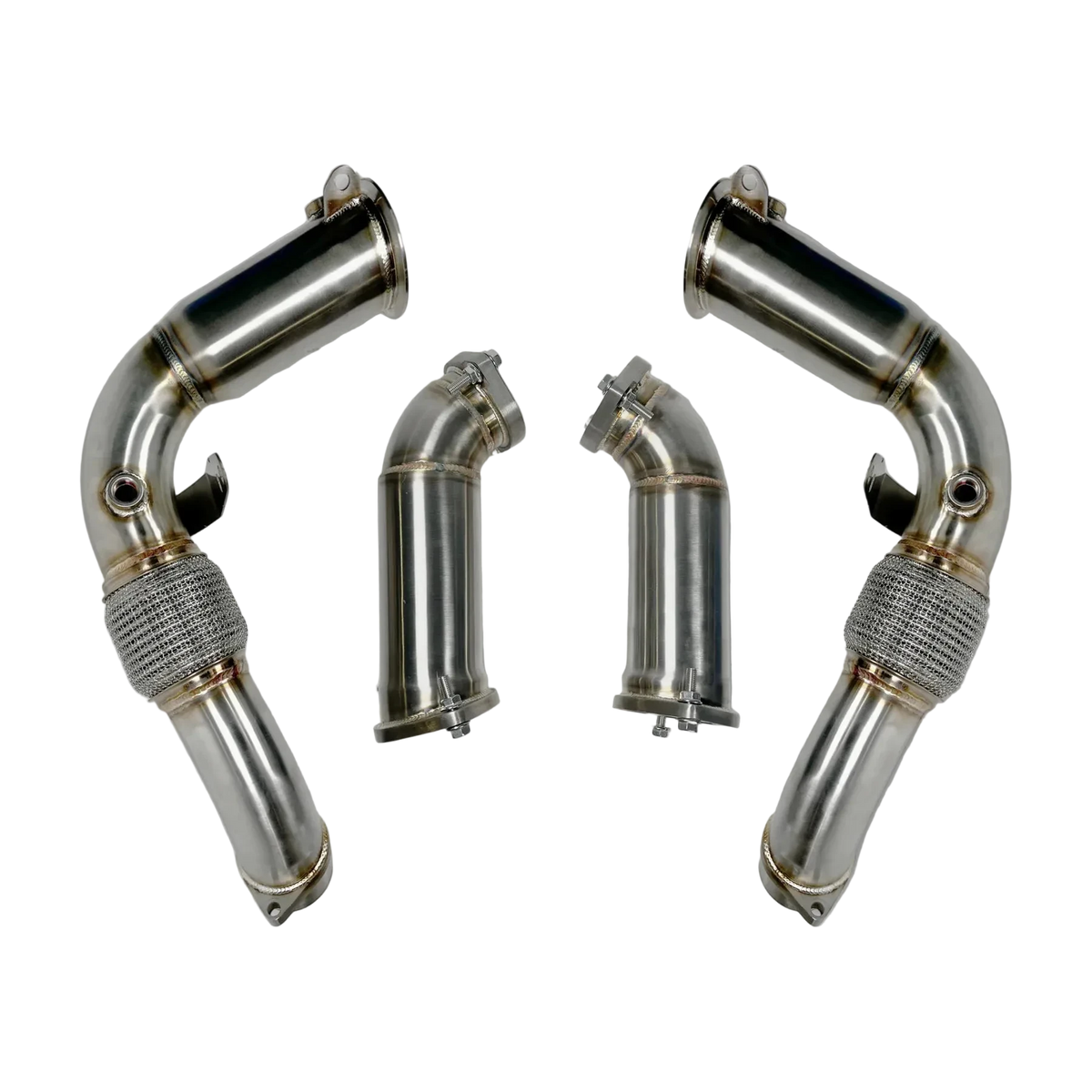 BMW S68 G90/G99 M5 FREE FLOW RACE DOWNPIPES - G90 M5/G99 M5
