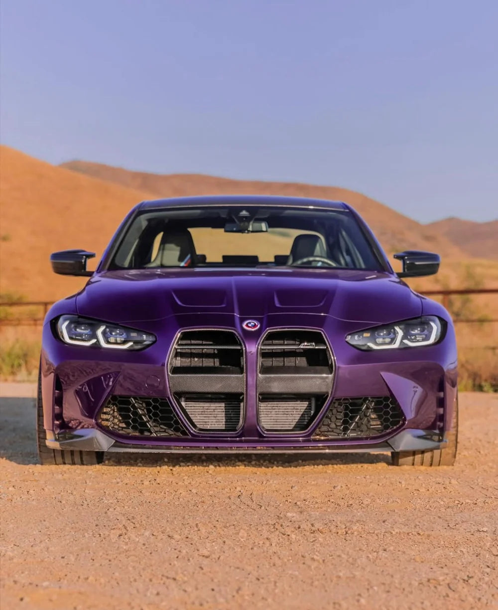V STYLE CARBON FIBER FRONT GRILL REPLACEMENT - G80 M3 / G82/G83 M4