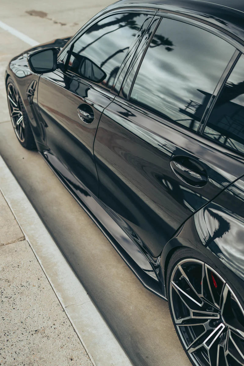 Carbon Fiber Side Skirt Extensions – BMW G80 M3 / G20 3 Series